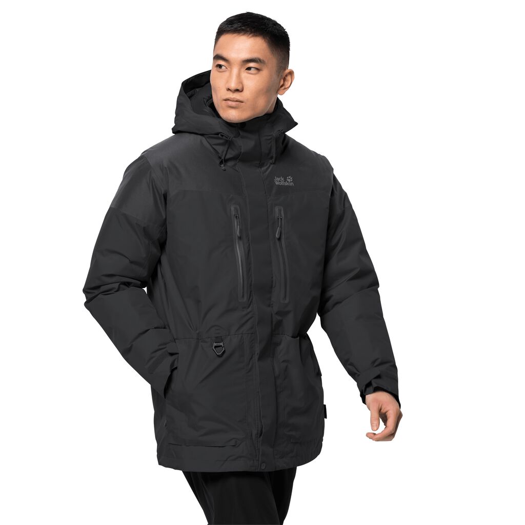 Jack Wolfskin NORTH ICE Vestes Homme Noir - IBFVSGC-50